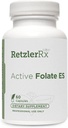 HormoneSynergy Active Folate ES - 5 - MTHF - 10. 000 mcg (10 mg) per servering - 5 - MTHF (som 5 - methyltetrahydrofolat) - Bioactive Folate as Quatrefolisk ® - 60 Veg Caps