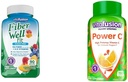 Viafusion Fiber Well Fit Gummies 90 Count og Power C Vitamin C Gummies til immunforsvar 150 Count