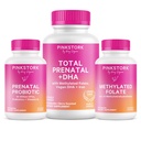 Pink Stork Total Prenatal, Probiotisk & Methyl Folate - Graviditet Wellness Bundle