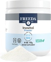 FREEDA Pure Myo- Inositol Powder - Vitamin B8 til Hormone, Mood & Cellular Health - Understøtter fertilitet, fokus, energi & nervesystem funktion - Kosher, Vegan, Non- GMO, Gluten- Free (4 oz)