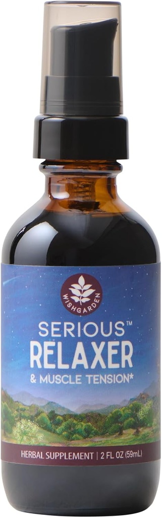 WishGarden urter Alvorlige afslappende & muskelspænding - All- Natural Muscle Afslapning Herbal tillæg med Wild Salat & Wood Betony, Udgivelser Muscle Spænding, Slap af Muscles & Muscle ubehag, 2oz