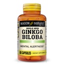 Mason Natural Ginkgo Biloba, 1 måned Tilgang, Hjælper med at forbedre mental alerness & Support Optimal Brain Funktion, 60 kapsler