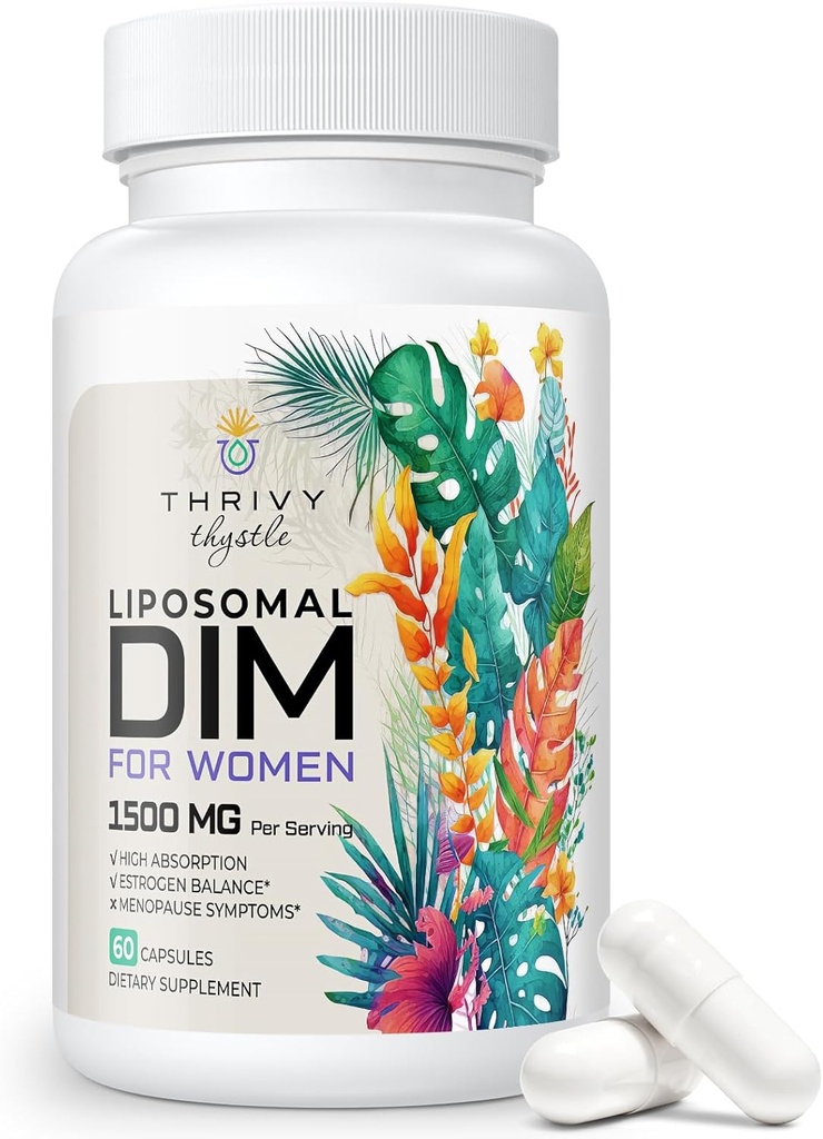 DIM supplement - kvinders DIM supplement indeholder 400mg DIM - østrogen supplement 60 kapsler til kvinder og mænd - DIM Plus