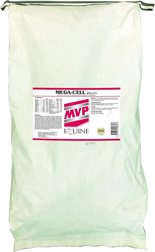 Mega- Cell (50lb taske) Balanceret Vitamin & Mineral Support til heste