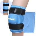 REVIX 19 "Ekstra stor Knee Ice Pack Wrap omkring hele Knee, Genanvendelig Gel Cold Pack til besvær og post-workout Træthed, Cold Compress, Enhance Comfort og Inddrivelse