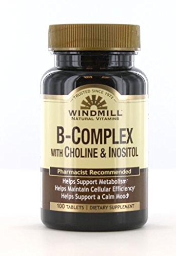 Windmill B- Kompleks med Cholin og Inositol Tabs 100S Windmill