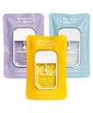 Touchland Power Mist Hydrating Hand Sanitizer Spray, BLOSSOM Trio Set (Lavendel, Vanilla, Rainwater), 1 FL. OZ. Rejsestørrelse (Sæt af 3)