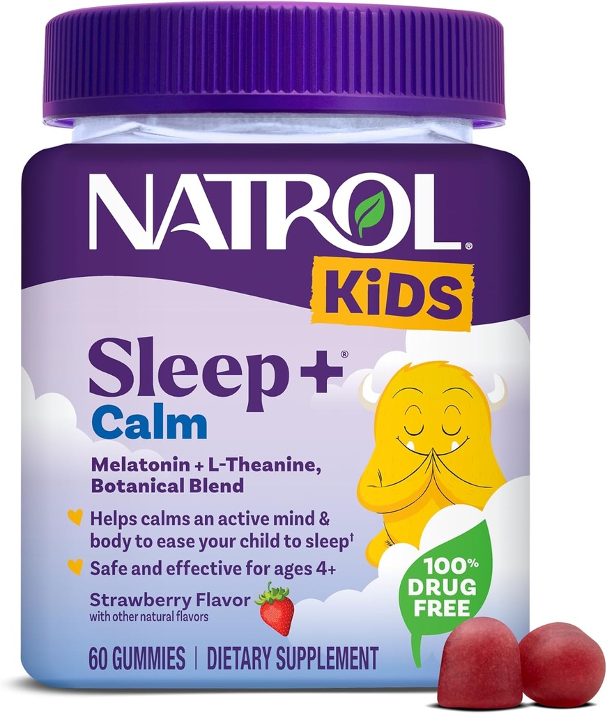 Natrol Kids Sleep + rolig Sleep Gummies for Kids