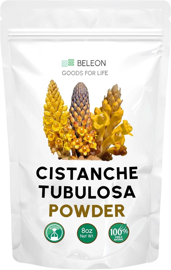 Cistanche Tubulosa Powder 8 oz - tillæg, fremmer energi, kognitiv funktion, positiv mood