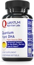 Quantum Nutrition Labs Plant DHA - Non-GMO Vegan DHA med Omega 3 Fedtsyrer, Alger baseret DHA for kvinder & mænd, Natural DHA supplement Velegnet til Vegans- 60 Vegetariske Softgel kapsler