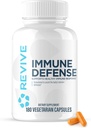 Revive MD immunforsvar, immunstøtte supplement - Immunitet sundhed med zink, Elderberry, C-vitamin & vitaminer Booster for mænd & kvinder - Vegan, Gluten- Free & Soy- Free (180 kapsler, 30 servere)