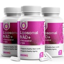 Pure NAD Resveratrol og TMG, 2000mg, 3 i 1 Advanced Formel, Immun & Energy Support, Hud & Samlet Sundhed, 60 kapsler