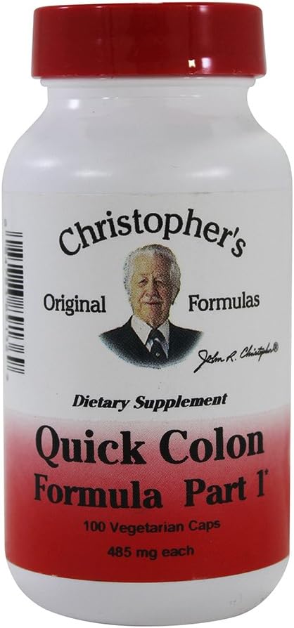 Dr. Christopher 's Quick Colon Part 1 - 475 mg - 100 Vegetariske Kapsler