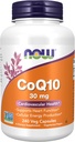 Now Supplements, CoQ10 30 mg, Pharmaceutical Grade, All- Trans Form produceret ved gæring, 240 Veg Kapsler