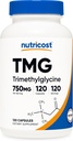 Nutricost TMG (Trimethylglycin) 750mg, 120 Kapsler