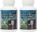 Bobs Bedste Coral Calcium Supreme I 100% Pure Marine Coral, 74 Trace Minerals I 90 Kapsler, pakke med 2