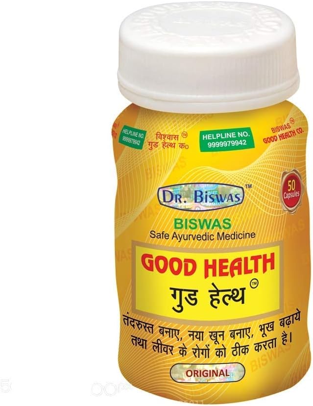 Dr. Biswas Ayurvedic Good Health Capsule - 50 Kapsler