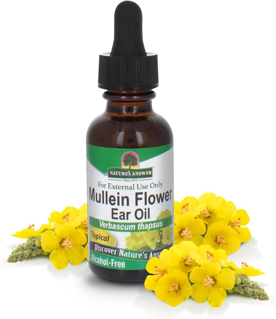 Naturens svar Alkohol- Free Mullein Flower Ear Oil