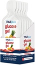 TRUEplus Glucose Gel Pouch, Fruit Punch Flavor, 15g Fast-Fungerende Kulhydrater, Fedtfri, Gluten Free, Hurtig støtte til lavt blodsukker og energi, 6 Pack