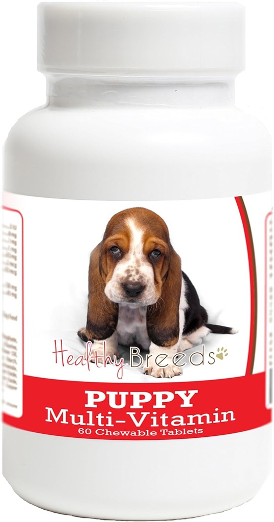 Sunde racer Basset Hound Puppy Dog Multivitamin Tablet 60 Tæl