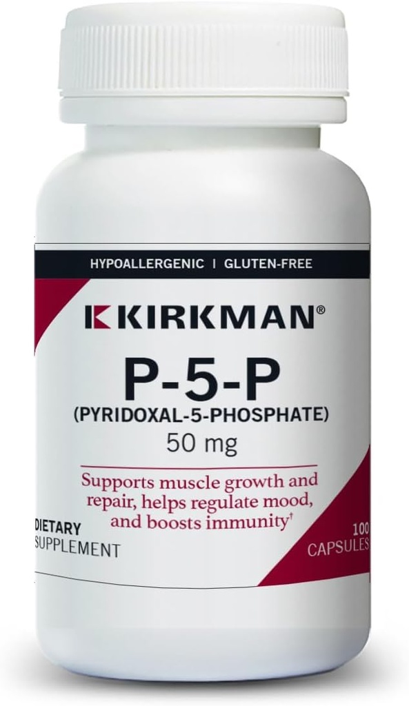 Kirkman - P- 5- P (Pyridoxal 5- phosphat, vitamin B- 6 Metabolit) 50 mg - Hypoallergen 100 Tælling