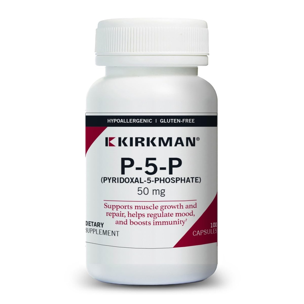 Kirkman - P- 5- P (Pyridoxal 5- phosphat, vitamin B- 6 Metabolit) 50 mg - Hypoallergen 100 Tælling