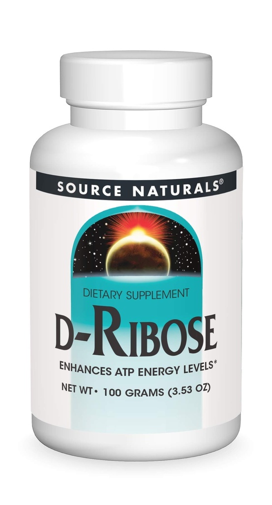 Kilde Naturals D- Ribose, Forbedrer ATP Energi * - 100 Bedste Pulver