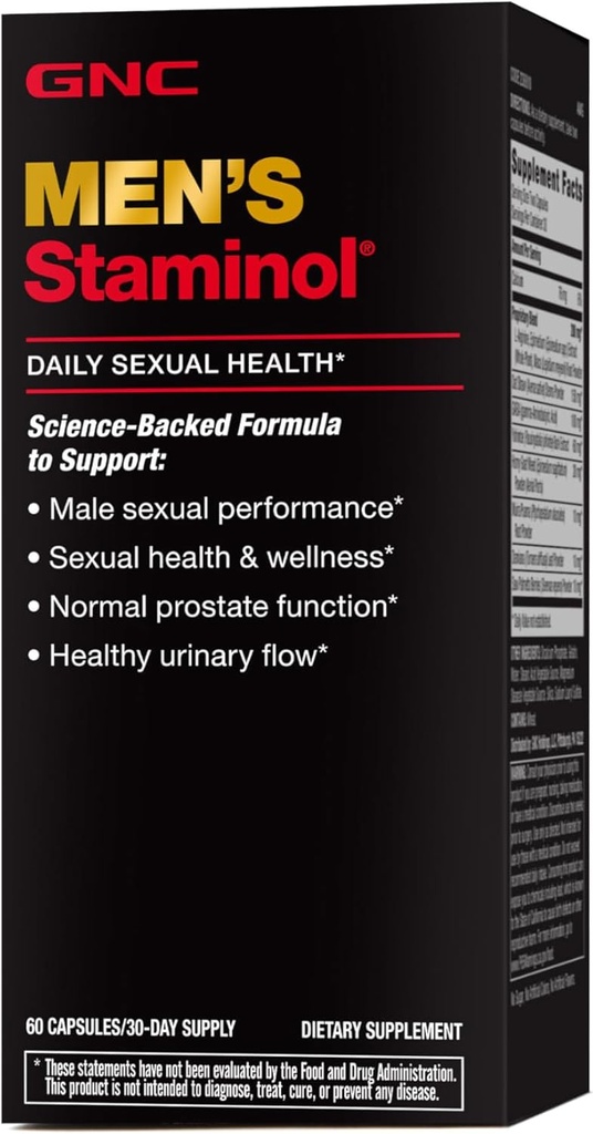 GNC Men's Staminol - 60 Capsules (30 Servings)