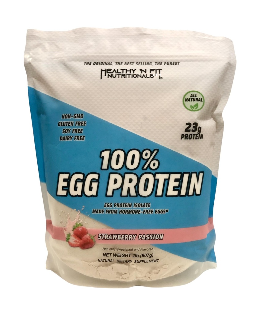 Sund N Fit 100% EGG PROTEIN- Strawberry (12oz): 100% Egg White Protein PLUS Natural Peptider. Naturligvis sødet, Zero Carb, Keto, Paleo Friendly
