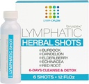 Lymporial Drainage Shots, Drink Supplment for Full Body Lymporial Cleanse & Detox, Support Lymphedema, Lipedema, & Liposuction Recovery, Post Massage & Manual Drainage, 12 Oz Hver (6 - Pack)