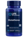 Life Extension Glutathione 500 mg - Glutathione kapsler, Antioxidant supplement, Oxidativ Stress, Aktiv Reduceret Form - Glutenfri, Non- GMO, Vegetar - 60 Kapsler