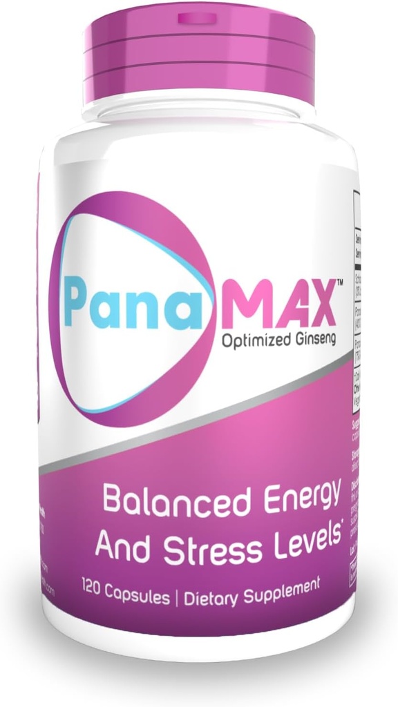 PanaMAX Capsules Removal 124; 60 Greve Removal 124; Panax Ginseng + Schisandra Chinensis Extract 124; Understøtter Balanceret Energi og Stress Niveauer