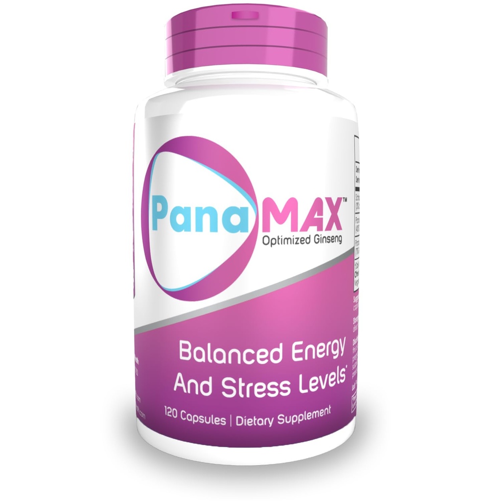 PanaMAX Capsules Removal 124; 60 Greve Removal 124; Panax Ginseng + Schisandra Chinensis Extract 124; Understøtter Balanceret Energi og Stress Niveauer