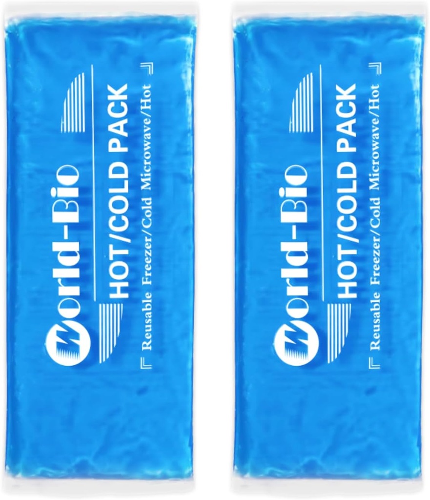Gel Soft Flexible Ice Packs til skader Genbruges, 2Packs-12 "X 4.7", Freezer Cold Pack, Hot Cold Compress Cooling Gel Pad til Neck, Ankle, Knee, Leg, Skulder, Elbow, Wrist, Føde Skader Smerte Relief