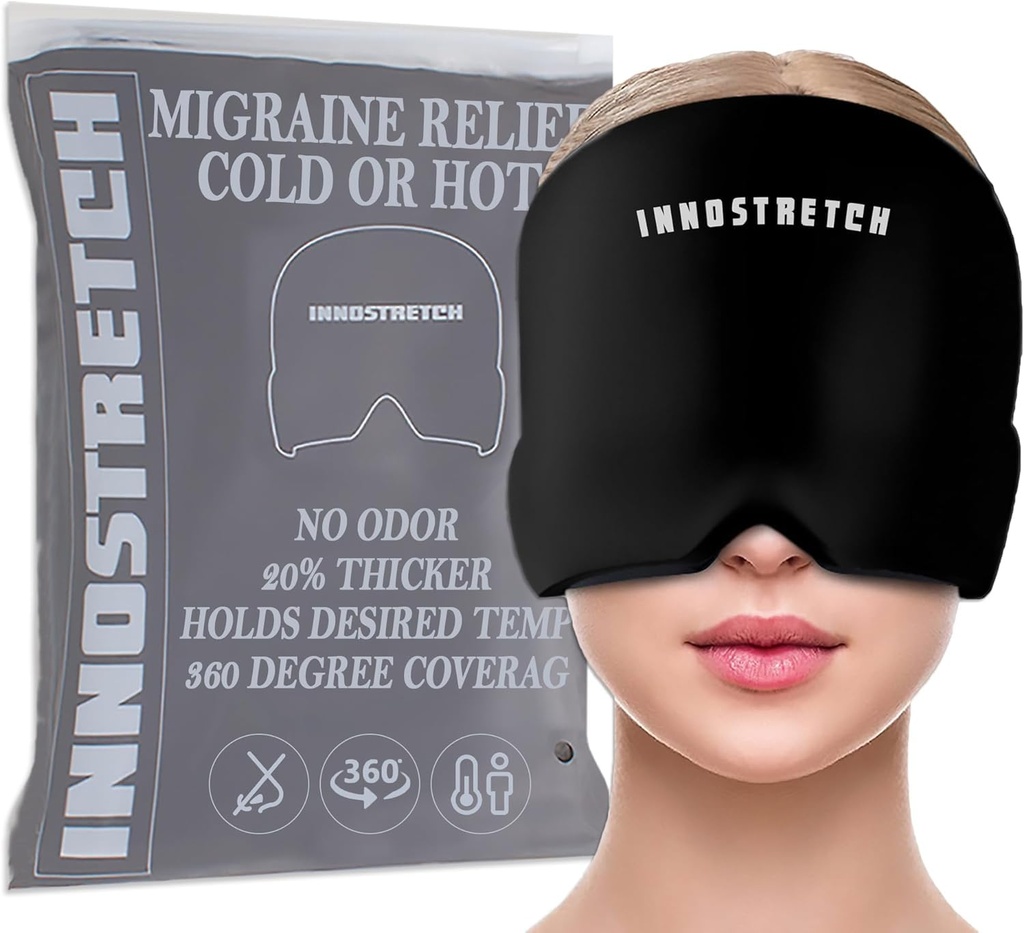 Hovedpine og Migræne Relief Cap Ice Hatte for Migræne til at reducere Intensiteten af Migræne Migræne Head Wrap og Migræne Relief Mask Hovedpine Wrap Anvendes til hoved Køling Wrap Migræne Mask