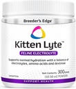 Breeder 's Edge Kitten Lyte, Electrolyte supplement til killinger og plejekatte, understøtter hydrering, energi & inddrivelse, kylling suppe flavor, 300g