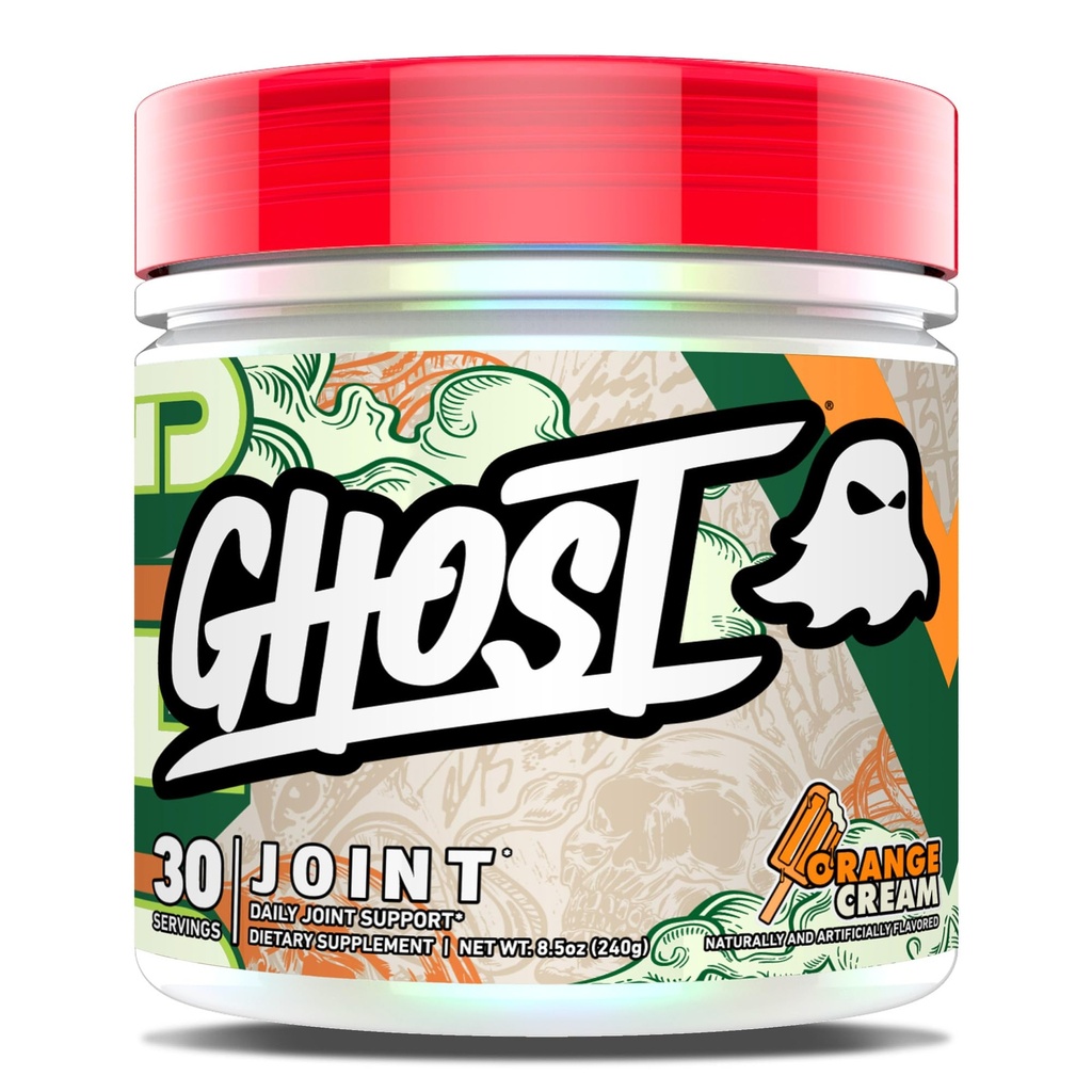 GHOST fælles tillæg, Orange Cream (30 Servere) - Daglig fælles vedligeholdelse supplement til mænd og kvinder - Glucosamin HCL, Chondroitin Sulfate & Curcumin - Cartiage, Bones & fælles støtte