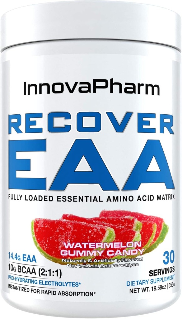 InnovaPharm Recover EAA Powder Watermelon Gummy Candy 19,5 Ounces