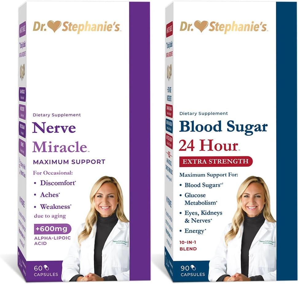 Dr. Stephanies 24 timers ekstra styrke støtte + Nerve Miracle Bundle