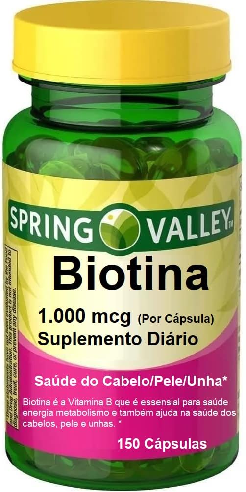 Spring Valley - Biotin 1000 mcg, 150 tabletter