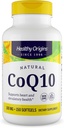 Sund oprindelse ® CoQ10 100 mg - Natural Trans- Isomer Ubiquinone - Gær gæret, Understøtter hjertesundhed & cellulær energi - Non- GMO 150 Softgels