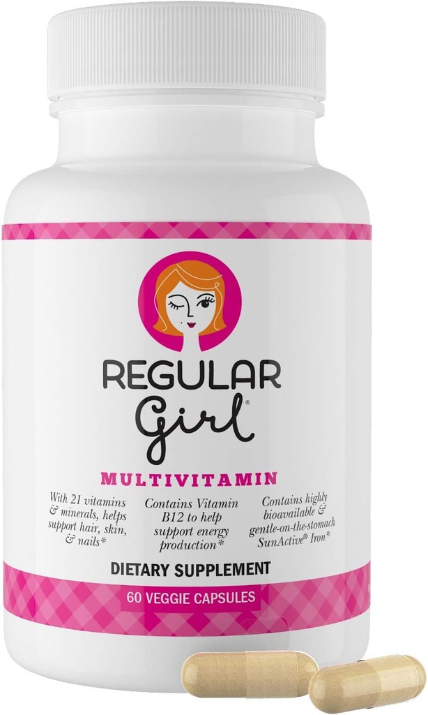 Regelmæssig pige, kvinders multivitamin, 60 kapsler