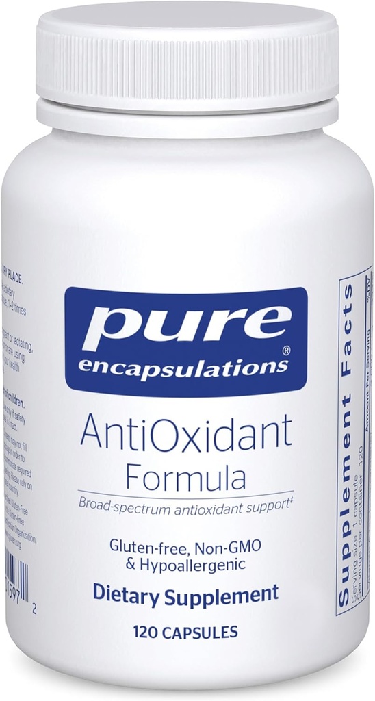 Pure Encapsulations AntiOxidant Formula | Broad Spectrum Antioxidant Support | 120 Capsules