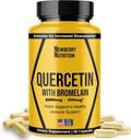 Quercetin med bromelain Supplement 1200mg, Quercetin 500mg kapsler, Hjælper støtte sund immunitet, Potent antioxidant, 60 Tæl
