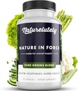 Naturen i kraft Supergreen Kapsler 124; Alle naturlige vegetabilske og frugter Superfood Powder Blend 124; Immunitet Support fra feltet af grønne; 120 Kapsler / Flaske