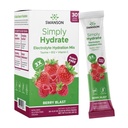 Swanson Simply Hydrate Electrolyte Powder Mix - Sugar- Free Drink Mix med 0 kalorier - Praktisk On- The- Go Hydration Powder - Advanced Electrolyte Drink Mix - Berry Blast Flavor - 30 pakker