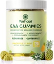 EAA Gummies 120 Gummies (Ananas), Essential Aminosyrer - Alle 9 Essential Aminos (EAA) og All Branched- Chain Aminos (BCAAs), Non- GMO, Gluten Free, Vegetar Friendly