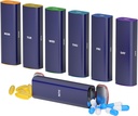 Ugentlig Pill Organizer 2 gange om dagen, KANGYAN Aluminum Alloy Travel Pill Box 7 dag, Am Pm to gange dagligt Pill sag, Pill Holder Container for Vitamin, Medicin, tillæg, Fish Oil