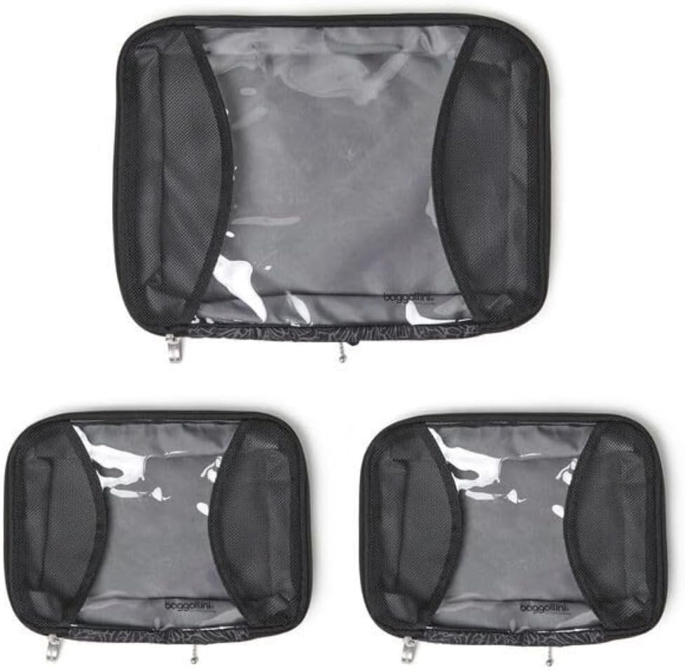 Baggallini Compression Cube 3- stykke sæt - Letvægts Compression Packing Cubes til Rejser