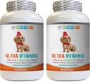 Immunstøtte Olie til hunde - Hund Ultra Vitaminer - Veterinarian Anbefalet - Immunstøtte - Hår hud øjne og knogler støtte - Hund Vitamin a - 2 flasker (180 Treats)